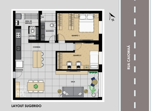 Comprar Apartamento na Rua Caiowaá